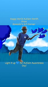 "Happy World Autism Awareness Month"....Light it up "Blue" today!....Peace....(Artwork features the Artist, "Ronaldo").... #worldautismawarenessmonth #worldautismawarenessday #worldautismday #worldautismmonth #ipadpro #ipadpropainting #ipadproart #ipadproartwork #ipadproartist #originalart #originalartwork #originaldesign #originalconcept #originalillustration #illustration #illustrationoftheday #illustrationart #illustrationartwork #illustrationartist #selftaughtartist #emergingartist #prolific