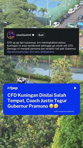 CFD Kuningan Jakarta: Coach Justin Kritik Penempatan Car Free Day
