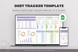 Debt Payment Tracker: Monthly Google Sheets Template - Etsy