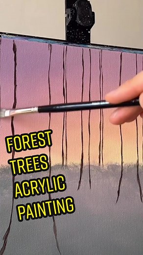 Majestic Forest Acrylic Painting Tutorial