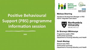 Positive Behavioural Support (PBS) programme information session