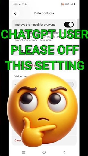 Turn Off This Setting In Chatgpt 😱| Chatgpt Tips And Tricks😍| Chatgpt Improve The Model For Everyone