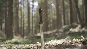 Historical wrought iron sword.