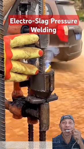 Electro-Slag Pressure Welding #metal #construction #welding