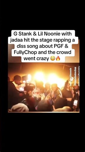 G Stank & Lil Noonie stage dissing PGF and FullyChop 😳🔥 #GStank #LilNoonie #PGF #FullyChop #Shorts