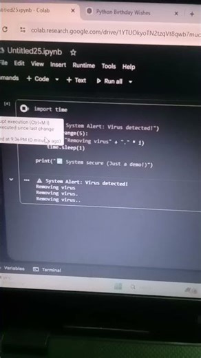 Virus detection using python #trendingshorts #shortsviral #short