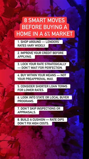 Rates may be dropping, but the rules of smart homebuying never change. 💡 Here are 8 power moves to help you buy confidently in 2025! #HomeBuyingTips #MortgageStrategy #FinancialWisdom #LegacyRealtyInternational #RealEstateEducation #MoneyMatters #InvestInYourFuture #SmartHomeBuying | Legacy Realty International