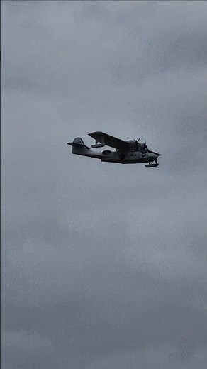 Consolidated PBY-5A Catalina with floats on at Duxford Flying Finale Saturday 2025