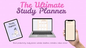 Study Planner Printable and Organizer for Students, Weekly and Monthly Layout, Goal Setting, Time Management, Academic Success Planner - Etsy Canada