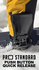 Whether you’re looking for another layer of security in the backcountry, dealing with mobility issues, or you’re smashing laps and are done with squatting down to release your back foot in that sea of ski pole tips known as the lift line, the Pro Standard Push Button Quick Release with it’s convenience and safety is the answer. Adjustable height and compatible with every year, brand, model and size of Step ON binding. Pre-orders are going off at ProStandard.com #burton #unionbindings #nitrosnowb