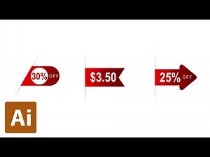 How to Make Price Tag Sale Design | Adobe Illustrator Tutorials