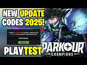 *NEW* ALL WORKING CODES FOR PARKOUR CHAMPIONS IN 2025! ROBLOX PARKOUR CHAMPIONS CODES