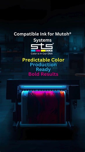 STS compatible ink solutions support multiple Mutoh®