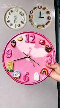 DIY Pinterest-Inspired Magnetic Wall Clock #Diywallclock #pintrest #shortsforgoals