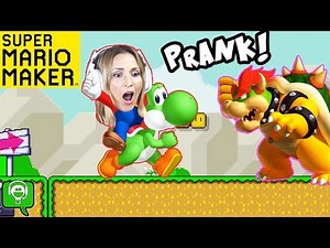 HobbyKids Play MARIO MAKER and PRANK HobbyMom on HobbyKidsGaming
