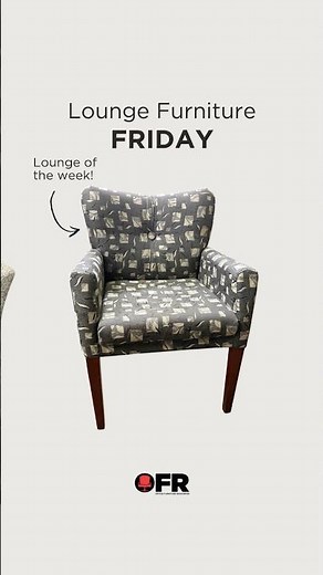OFR Lounge Furniture Spotlight | Used Patterned Tufted Lounge Chair