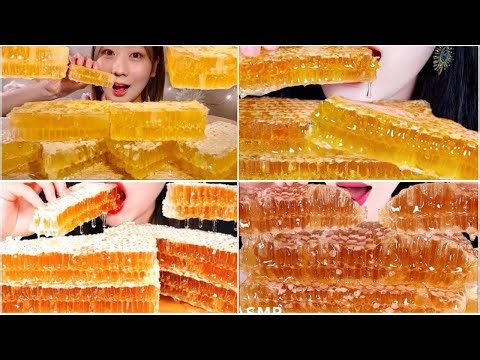 🍯HONEYCOMB｜ASMR mukbang eating sounds compilation.