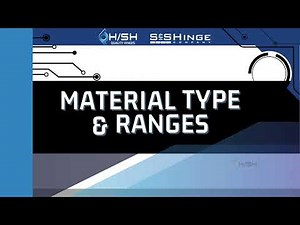 Hinge Types & Applications