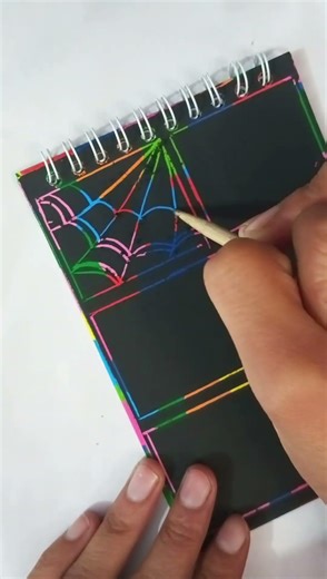colourful scratch art