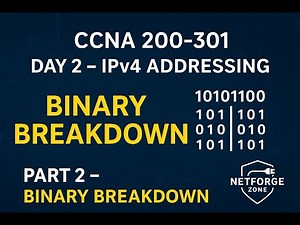 CCNA Day 2 IPv4 Addressing Part 2 Binary Breakdown