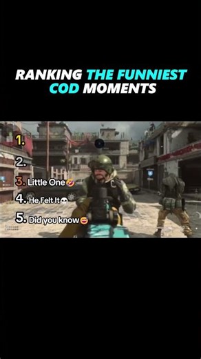 Ranking The Funniest Gaming Moments😂| #gaming #shorts #warzone