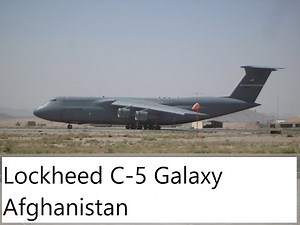 Lockheed C-5 Galaxy take off - Afghanistan
