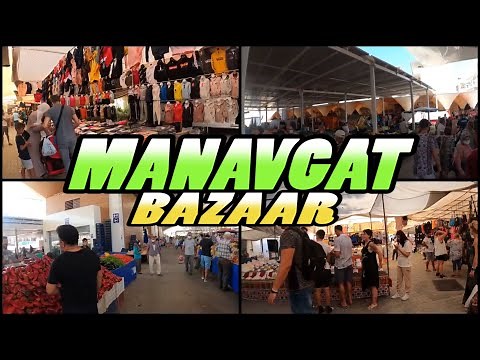 Manavgat Bazaar Tour - Manavgat Turkey (4k)