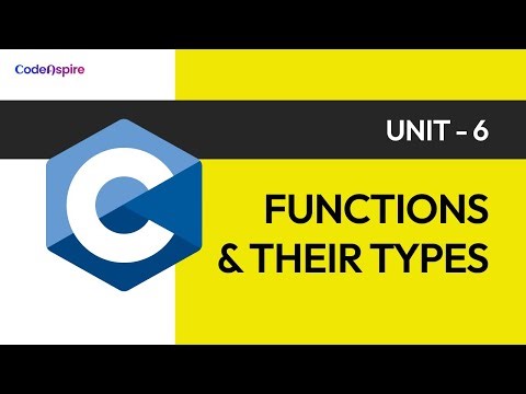 Function & Their Types | C Programming | BCA | Btech | MCA | CCSU | AKTU
