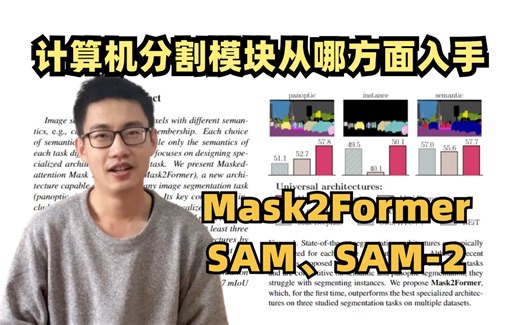 菜鸟狂喜！计算机分割模块从哪方面入手：mask2former实例分割与SAM、SAM2视觉大模型，一次带你学个明白！！！