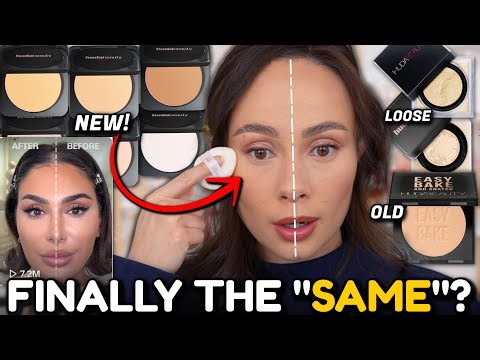 HUDA BEAUTY BACKTRACKING YIKES 😳 EASY BAKE PRESSED SETTING POWDER REFORMULATED