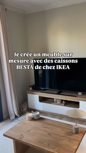 4 caissons pour créer un meuble sur mesure ! Enregistre pour ne pas oublier et abonne toi pour voir comment créer une fausse tv the frame 🖼️ #teamreno #homedecor #ikea #ikeahackersofficial #ikeahacks #ikeadiy #meubletv #meubletvsurmesure #theframe #tvtheframe | Aude Palpacuer