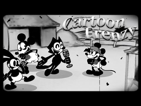 FNF: VS Mickey Mouse, Oswald – Old Cartoon Style // Cartoon Frenzy V1 █ Friday Night Funkin' █