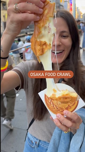 243K views · 1.5K reactions | OSAKA FOOD CRAWL 襤 Japan’s third-largest city made our annual Best in Travel list for far more than just its cuisine, but let’s be real, these eats steal the show. Top Chef host EdenEats sampled it all a few years back with our trip-planning service Elsewhere, and we’re STILL thinking about the perfectly gooey cheese in the 10-yen coin pancake here  | Lonely Planet | Facebook
