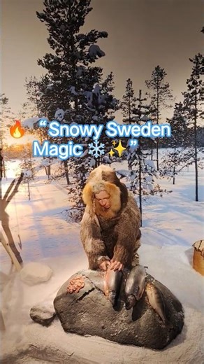 😱“Sweden’s Frozen Heritage❄️| Ancient Hut & Winter Culture" #shorts #shortsfeed #västerbottenmuseum