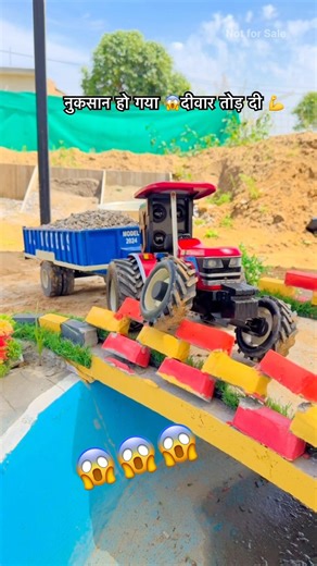 Arjun 4x4 with dumper trolley 🔥break wall 😱😱stunt gone wrong 😑