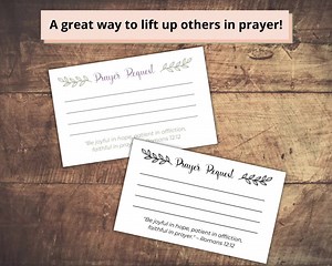 Printable Prayer Request Cards: Elegant Floral Design (digital Download) - Etsy