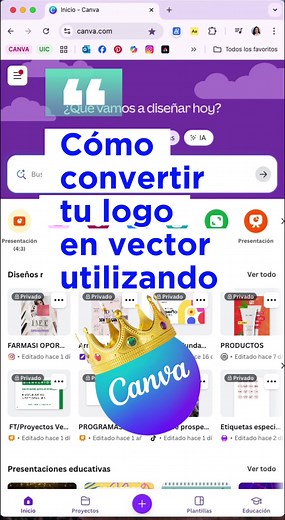 Convierte tu logo en vector fácil con Canva