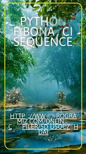 Python Fibonacci Sequence (Program Link in Description)