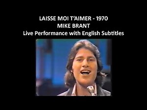 Laisse moi t'aimer - Mike Brant - Live performance - English Subtitles - 1970