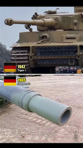 Tiger 1 vs Leopard 1 - German Tank Evolution Cold War Era To WWII Cost To Fire(1080P_60FPS) #tiger1 #leopard1