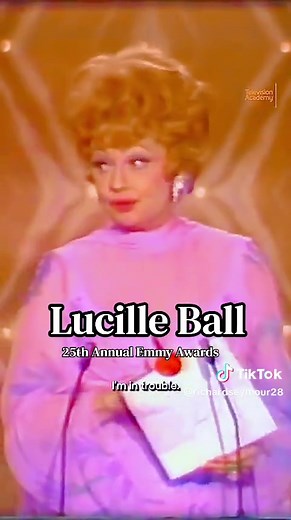 Lucille Ball Shines at the 25th Annual Emmy Awards