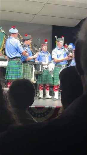 Full Kilt Bagpipe Band Steals the Show #bagpipes #scottish #viral