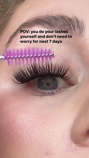 Long lasting VOLUME lashes at HOME 🔥🔥🩷🥰 | LashMi