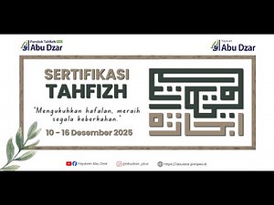 Sertifikasi Tahfizh || Yazid Habibi Tambunan || Halaqah Imam Mahfuzh || 10 Juz