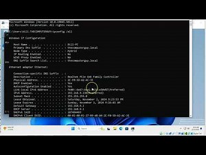 Windows Network Settings