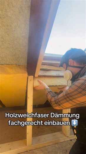 Holz&Handwerk Masi | Holzweichfaserdämmung richtig einbauen – darauf kommt es an! Die Dämmmatten werden mit ca. 1 cm Übermaß zugeschnitten und eingebaut. So... | Instagram