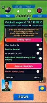 new cricket language 1.31.1 mod menu 🥰🥰🥰