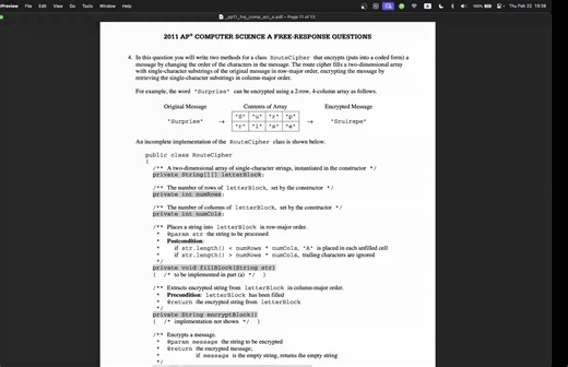 AP Computer Science CSA Q1104 EN