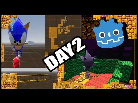 DAY 2 of making my own sonic fan game (last showcase for a bit)