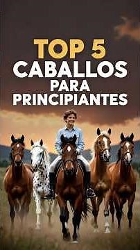 ¡Los 5 mejores caballos para principiantes! 🐴✨